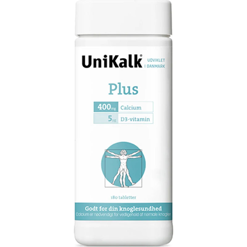 UniKalk Plus med D-vitamin 180 tab.