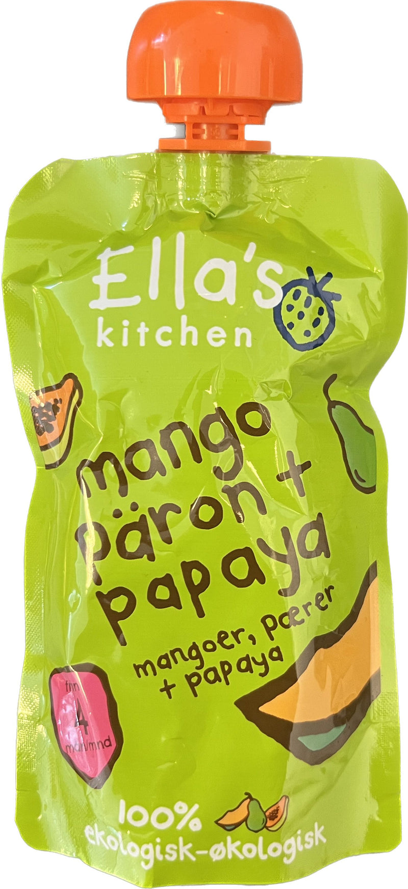 Ella's Kitchen Babymos mango, pære + papaya fra 4 mdr.